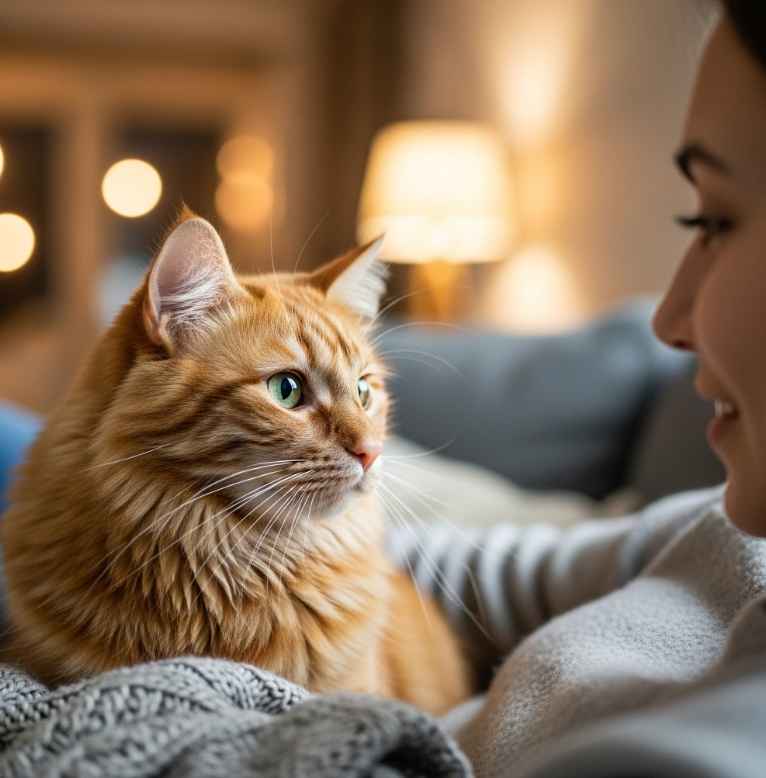 반려묘가 주인 얼굴을 빤히 보는 이유는 뭘까?