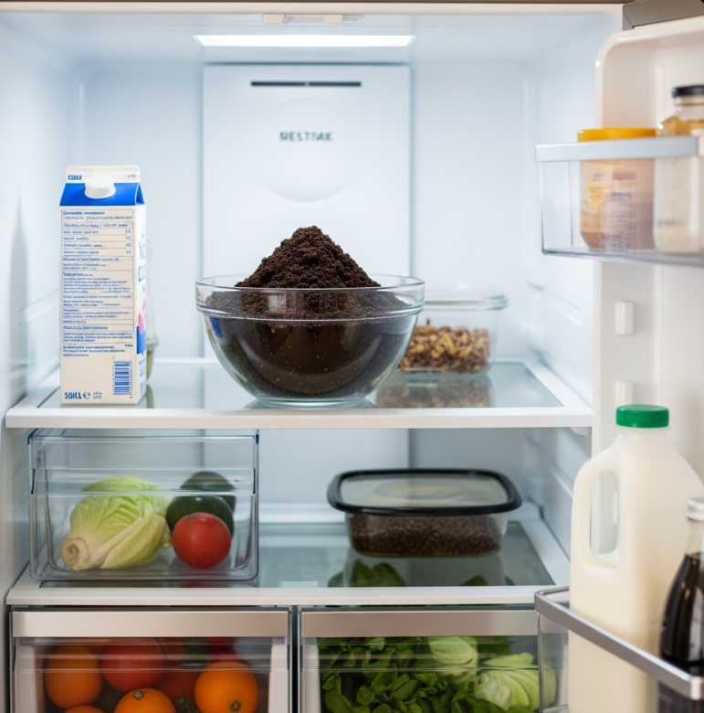 냉장고 냄새 제거에 커피 찌꺼기가 효과 있을까?