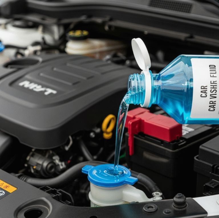 자동차 워셔액은 일반 물로 대체해도 되나요?