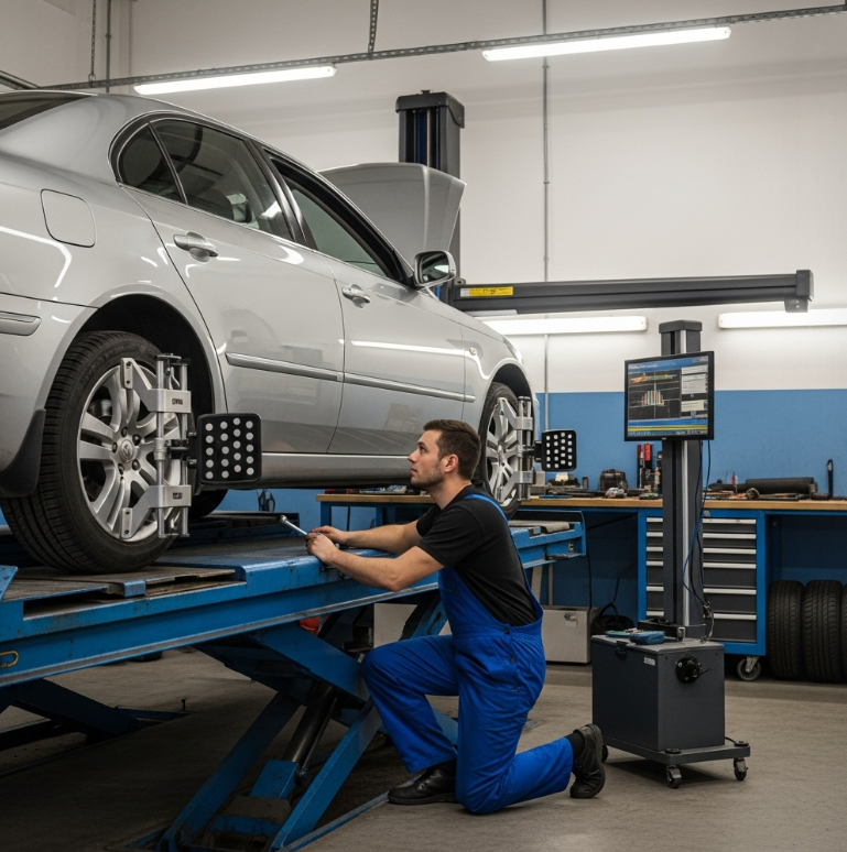 얼라인먼트 교정 시 어떤 점을 확인해야 하나요?