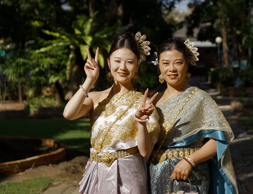 Free stock photo of asian family, asian tourists, authentic travel
