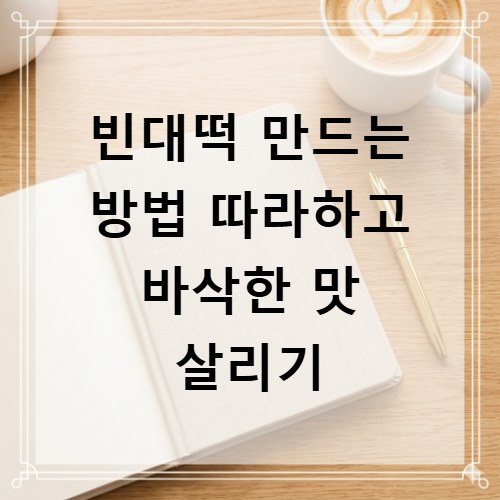 빈대떡 만드는 방법 따라하고 바삭한 맛 살리기
