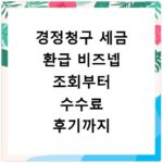 경정청구 세금 환급 비즈넵 조회부터 수수료 후기까지 한눈에 알아보기