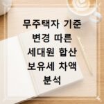 무주택자 기준 변경 따른 세대원 합산 보유세 차액 분석